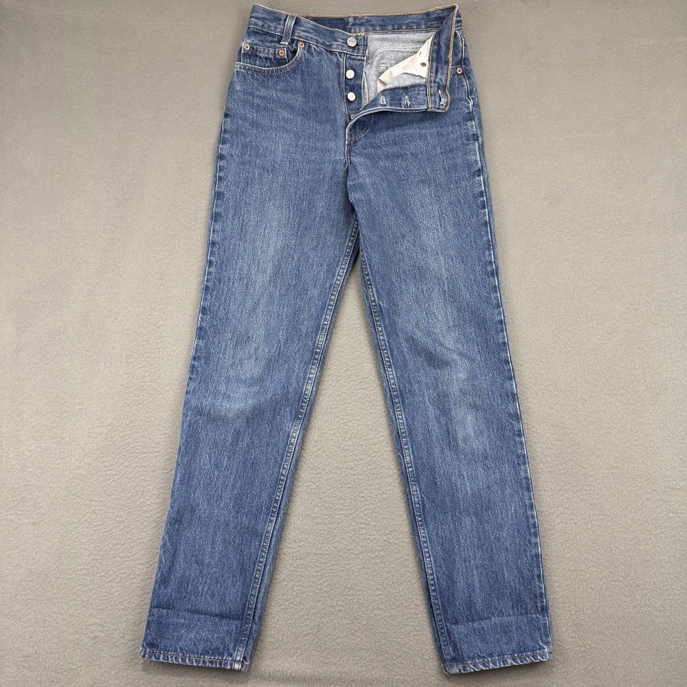 Vintage Levi's 501 USA 1995 Men's W28 L32 701-0115 Student Fit Medium Wash 511